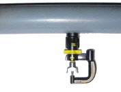 Duesenmontage auf PVC Rohr haengend